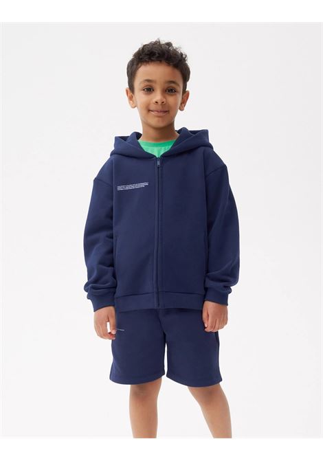 Navy Blue 365 Zipped Hoodie PANGAIA KIDS | 10000317NAVY BLUE